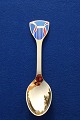 Michelsen/Georg Jensen Christmas spoon 2007 of 
Danish gilt sterling silver