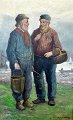 Constantin, J 
(19./20. Jh): 
Zwei Fischer im 
Gespräch, 
Niederlande. Öl 
auf Leinwand. 
Signiert: J. 
...