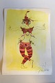 Bjørn Wiinblad 
Tryk af 
Danserinde. 
Måler 36 cm x 
50 cm