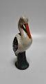 Dansk lertøj 
sparebøsse 
stork 
koldtbemalet
H. 16cm.
fremstår med 
brugsspor
