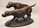 Sætter gruppe i 
bronze ca 24 x 
50 cm Lauritz 
Jensen Vigtig 
hunde skulptur 
som også blev 
lavet ...