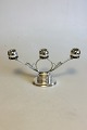 Hans Hansen 
Sterling Silver 
three-armed 
candlestick