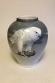 Royal 
Copenhagen Art 
Nouveau 
Unikavase 
dekoreret med 
Jagtfalk og 
rotteno 8984. 
Designet af ...