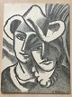 Jørgen Thomsen 
(1905-66):
Dobbeltportræt 
af Agnete og 
Jørgen Thomsen 
1947.
Offset tryk på 
...