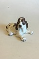 Lyngby Figur af 
liggende Cocker 
Spaniel No 01. 
Måler 17 cm