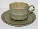 Bing & Grondahl 
/ Nissen Rune 
stoneware, 
extra large 
teacup with 
saucer.
Designed by 
Jens ...