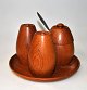Salt, peber - 
senneps sæt i 
teak, Wiggers, 
1960'erne, ...