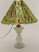 Opaline oil 
lamp