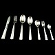 O. V. Mogensen, Jens H. Quistgaard; Champagne silver cutlery complete for 12 p. 
83 pieces