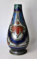 Gouda vase, art 
deco, 1910 - 
1920, Holland. 
Gråt stentøj 
med 
dekorationer i 
geometriske 
mønstre. ...