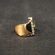 Ringstørrelse 
54.
Stemplet 585 
THR's eller 
Tar's for 14 
karat guld. 
Mestermærket er 
os ...