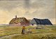Frost, Sergius 
(1900 - 1994) 
Denmark: A 
farm, Holmsland 
Klit