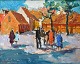 Nielsen, Svend 
(1908 - 1993) 
Denmark: Scene 
from Rønne ...