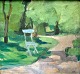 Markussen, Olaf 
(1912 - 1995) 
Denmark: A 
chair in a 
park.