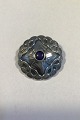 Georg Jensen Sterling Silver Brooch with Lapis Lazuli No 16