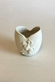 Royal 
Copenhagen 
Blanc de Chine 
Vase. Designet 
af Bode 
Willumsen. 
Måler 9,5 cm