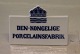 Royal Copenhagen Dealer sign for shelf 6.5 x 9.2 cm Den Kongelige 
Porcelainsfabrik With crown