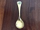 Georg Jensen, 
Års ske, 1975, 
Forgyldt 
Sterlingsølv, 
Skovmærke, 15cm 
lang *Pæn brugt 
stand*
