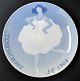 Royal 
Copenhagen 
platte, Ballet 
danser, med 
teksten: 
Terpschichore 
1908. 
Dia.: 18,5 ...