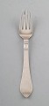 Georg Jensen Continental dinner fork, hand hammered. 
