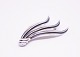 Brooch of 925 
sterling 
silver, stamped 
BM.
6 x 2,5 cm.