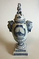 Royal 
Copenhagen 
Musselmalet 
Unika Vase af 
Oluf Jensen 
Bonnesen Stel.
Motiv er 
Ebeltoft rådhus 
...