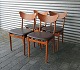 Dansk møbeldesign
Stole - 4 stk
Teak/ brunt læder