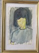Knud Laursen 
(1924-2015):
Susanne 1977.
Akvarel på 
papir.
Sign.: KL -77.
Betegnet - ...
