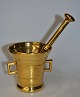 Danish brass 
mortar with 
associated 
pistil, 19th 
century. 
Stamped: ST. 
Height 11 cm. 
Diameter: ...