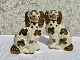 Staffordshire 
fajance hunde, 
Sømandshunde, 
19,5cm høj, 
13,5cm bred 
*Krakeleret og 
i brugt stand*