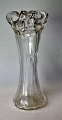 Bridal crown 
vase, clear 
glass, approx. 
1900, Denmark.
