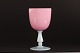 Gammel stort glas
m/rosa farvet kumme