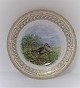 Royal Copenhagen. Fauna Danica. Dinner plate. Model # 240A - 3549. Diameter 25 
cm. (1 quality). Eudromias morinellus