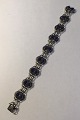 Georg Jensen 
Sterling Sølv 
Armlænke No 8 
Lapis Lazuli L 
19 cm Vægt 24.7 
gr