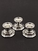 835 silver 
candlesticks H. 
5 cm. No. 
376630