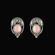 Georg Jensen. 
Øreklips med 
Rosa Kvarts - 
Heritage 2003
Sterling Sølv 
925 S.
Originaltegninger 
...