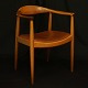 Hans J. Wegner, Denmark: "The Chair" in mahogany. PP 503. Produced by PP Møbler, 
Denmark