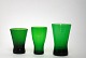 Ædelgrønne 
vandglas. 
Enkelte med 
luftbobler. 
Pris: 125 kr. 
stk.
Tv. Højde 9 
cm. Diameter 7 
cm. ...