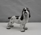 Lyngby figur af 
Stående Cocker 
Spaniel med 
kuperet hale 
nr.72. Hunden 
er sort og 
hvid. ...