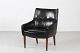 Danish Modern
Small Chair
with black skai