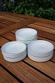 Blue Line Danish faience porcelain, glass coasters 

9.5cm.