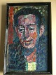 Lasse Winsløw 
(1911-2006):
Portræt af 
mand 1954.
Selvportræt???
Olie på 
lærred.
Sign.: L. ...