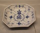 B&G Blue Traditional -  tableware Hotel 2076 Squarre bowl ca 15 x 15 cm Ribbed 
Logo RW 
