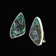 Palle Bisgaard 
- Denmark. 
Sterling Silver 
Ear Clips with 
Abelone #2. 
1960s
Designed and 
crafted ...