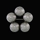 Hans Hansen. 
Art deco 
Sterling Silver 
Brooch.
Designed and 
crafted by Hans 
Hansen 
Silversmithy, 
...