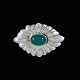 Mogens Ballin 
1871-1914. Art 
Nouveau Silver 
Brooch with 
Green Agate.
Designed and 
crafted by ...
