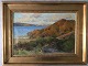 Hans 
Gyde-Petersen 
(1862-1943):
Landskab ved 
sø, efterår - 
1901.
Olie på 
lærred.
Sign.: ...