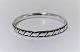 Hans Hansen. 
Armring. 
Sterling (925). 
Design 201. 
Diameter 
indvendig 6 cm.