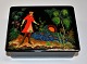 Russian lacquer 
box, 1970. 
Hand-painted.