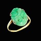 Ring i 14k guld 
med jade.
Stemplet 585.
Str. 51 mm 
1,7 x 1,2  cm.
Vægt 2,7 g.
Brugt i god 
...